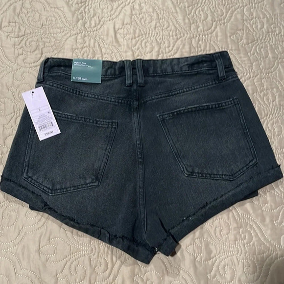 Black Cheeky Jean Shorts - Picture 6 of 9